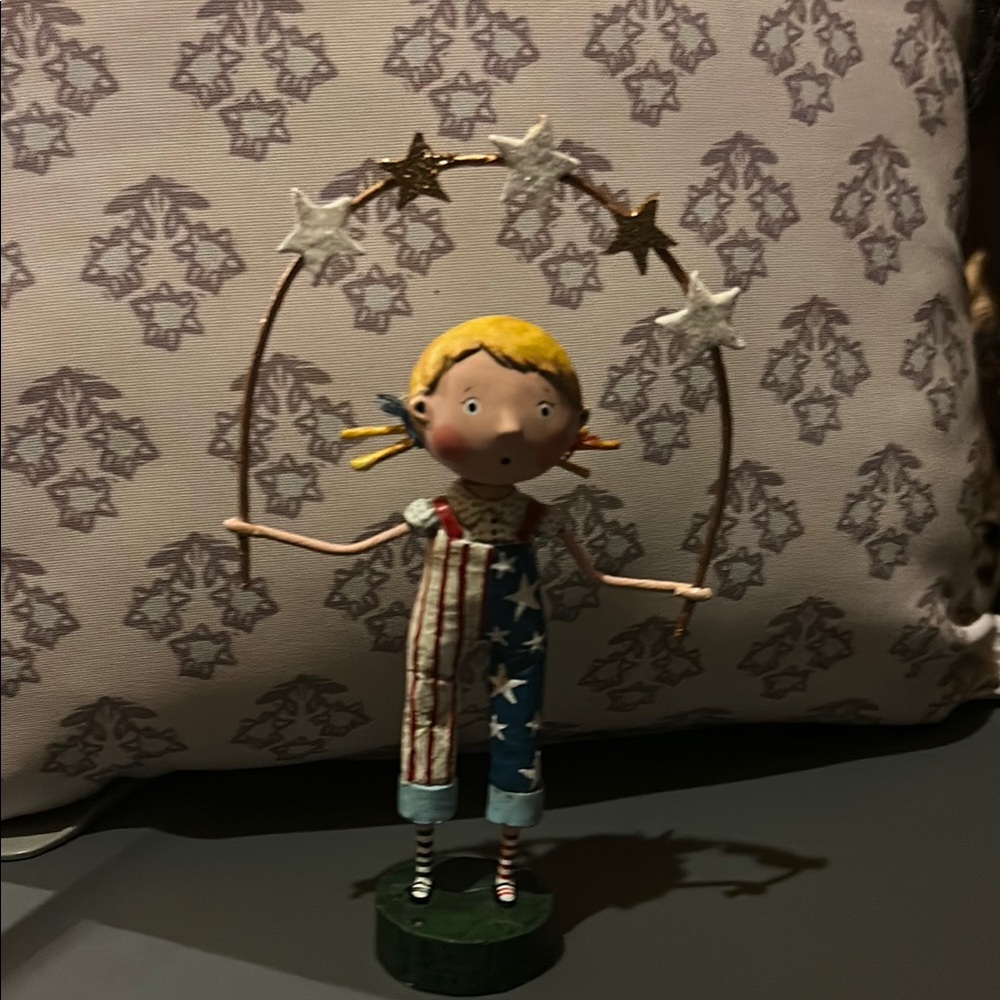 Patriotic Figurine with Stars